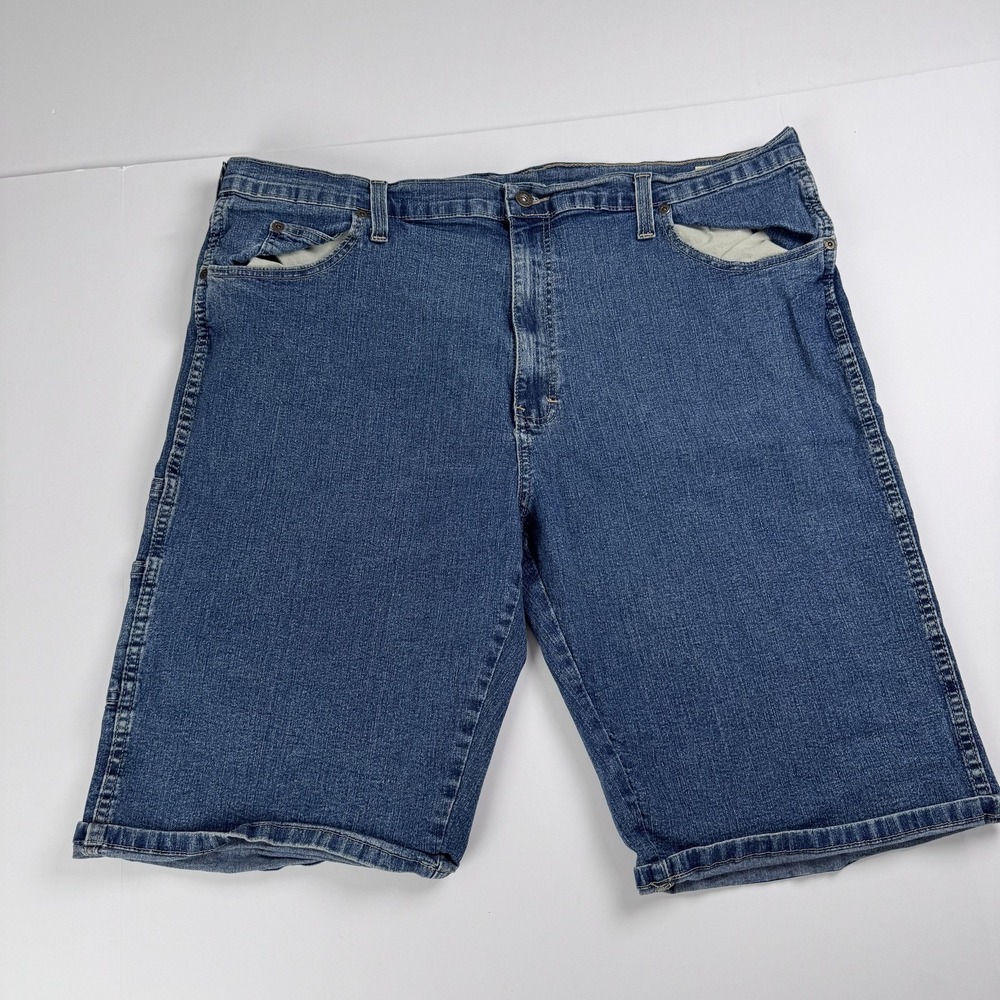 Dickies Denim Carpenter Shorts Mens 42 (40x11) Blue Utility Pockets Workwear